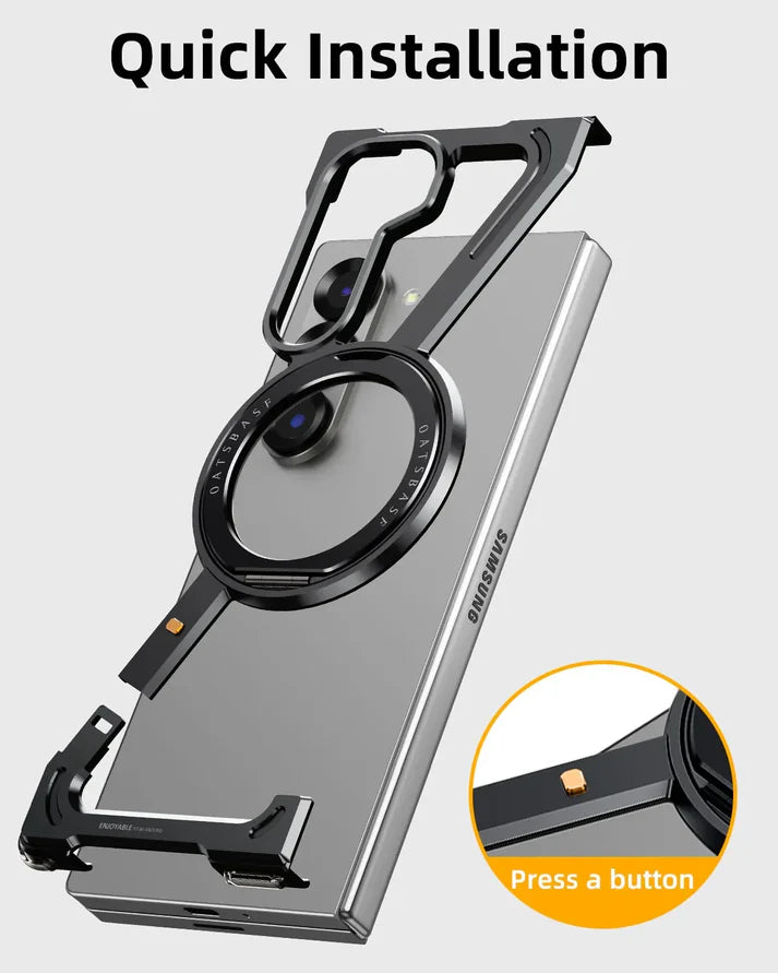 FlexiShield Z Fold Case – 360° Magnetic Stand & Grip