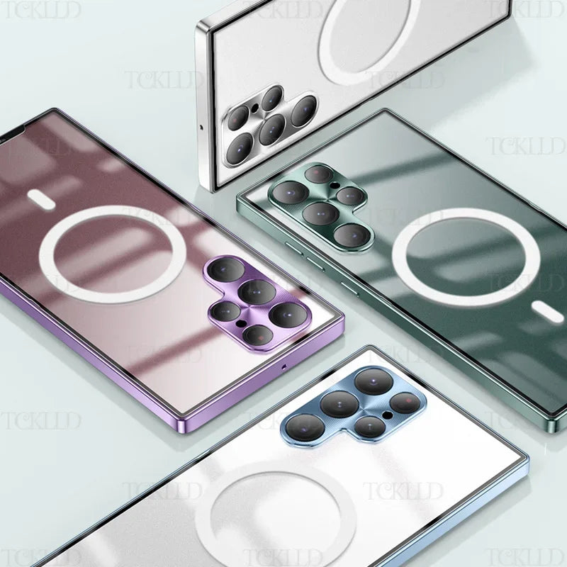Frosted Metal Magnetic Case for Samsung S24/S25