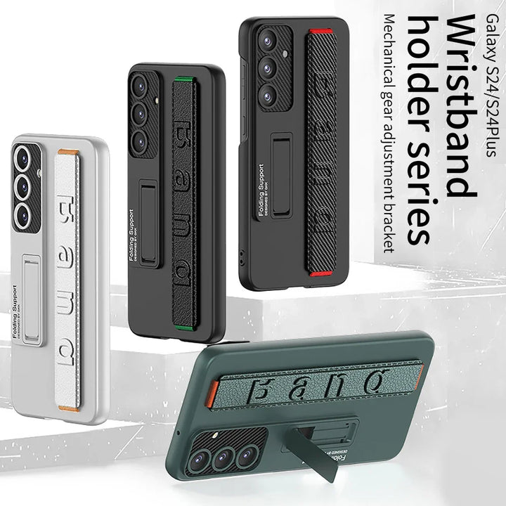 Elastic Wrist Strap Kickstand Case for Samsung Galaxy S25 Plus/Ultra