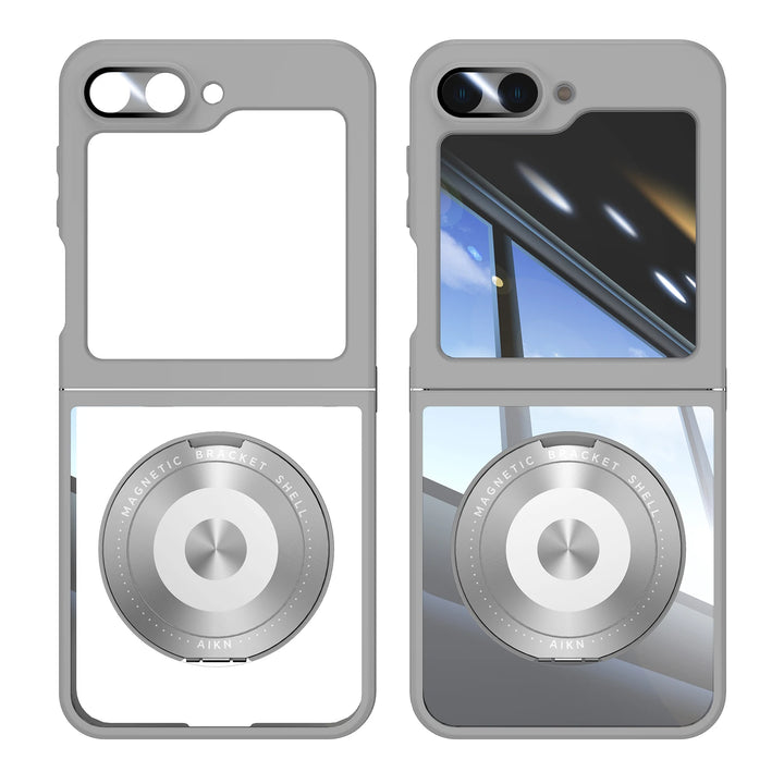 Magnetic Rotating Holder Clear Case for Samsung Galaxy Z Flip 6/5/5G