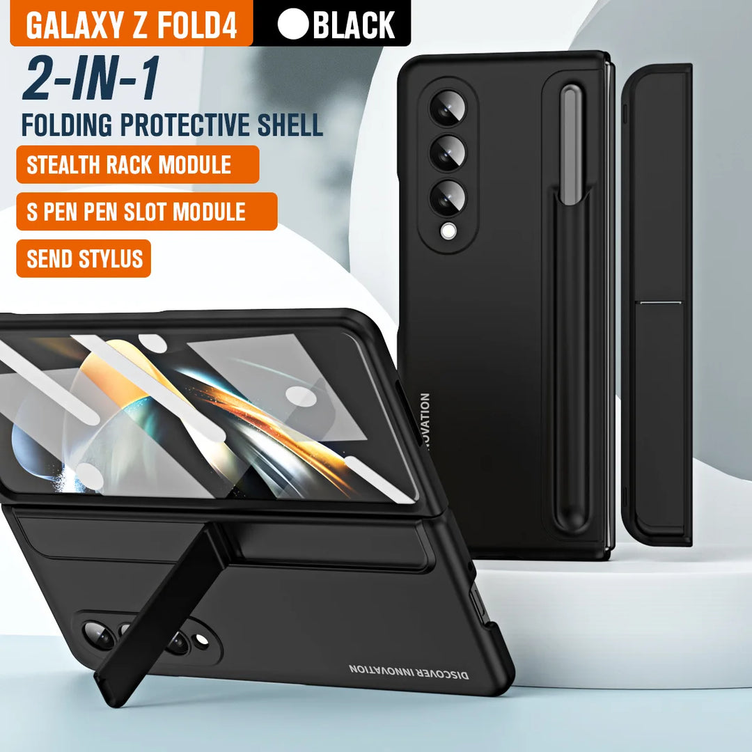 Samsung Z Fold 4/5 Case with Kickstand & S Pen Holder