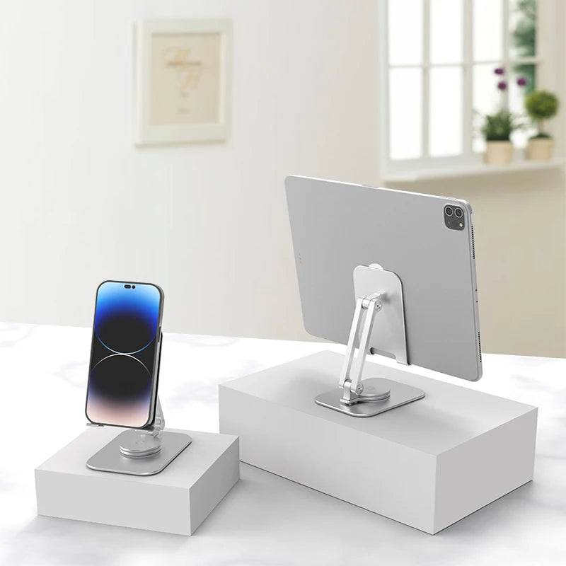 Rotatable Aluminum Alloy Phone Stand for Smartphones & Tablets