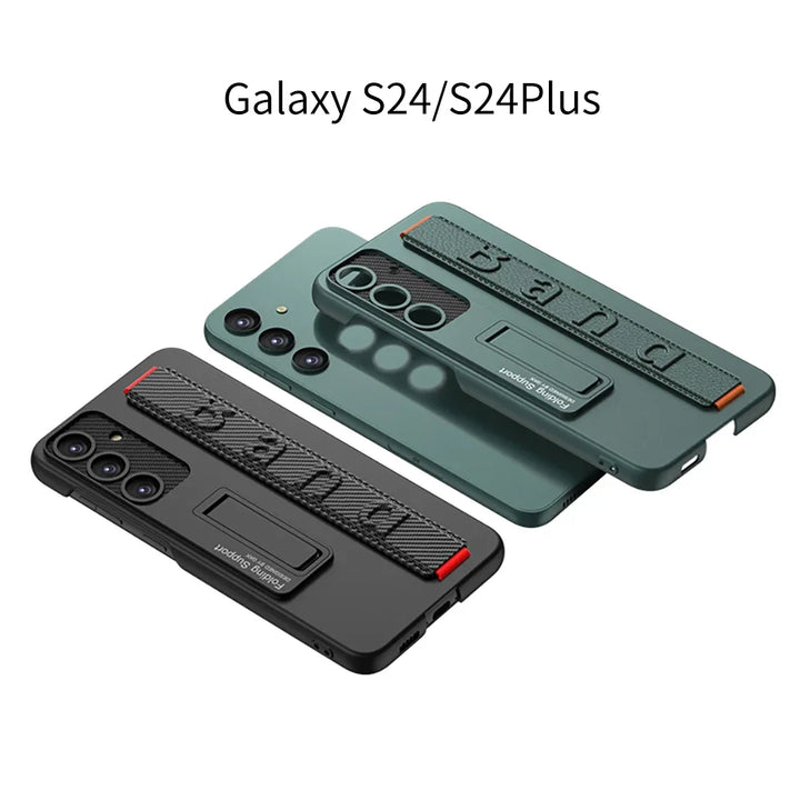 Elastic Wrist Strap Kickstand Case for Samsung Galaxy S25 Plus/Ultra