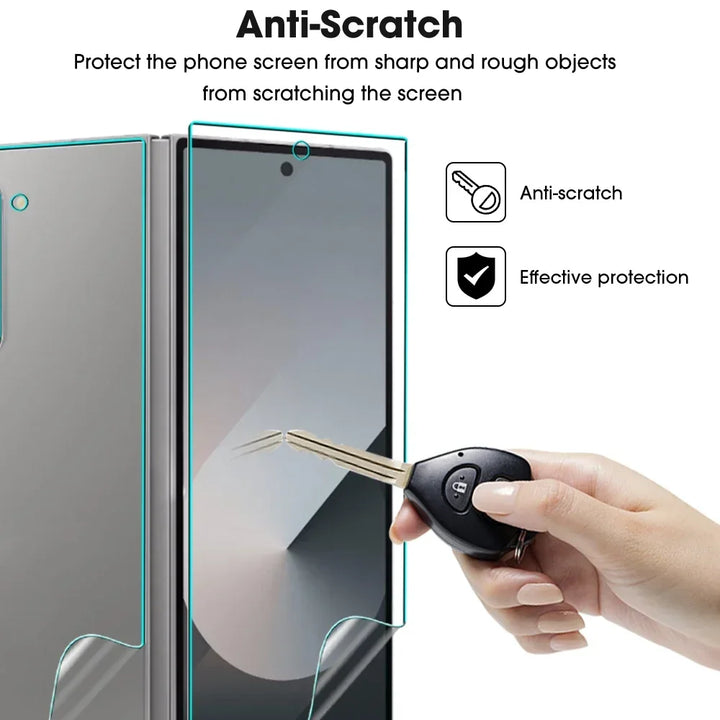 Front, Back & Inner Screen Protectors for Samsung Galaxy Z Fold 5/6