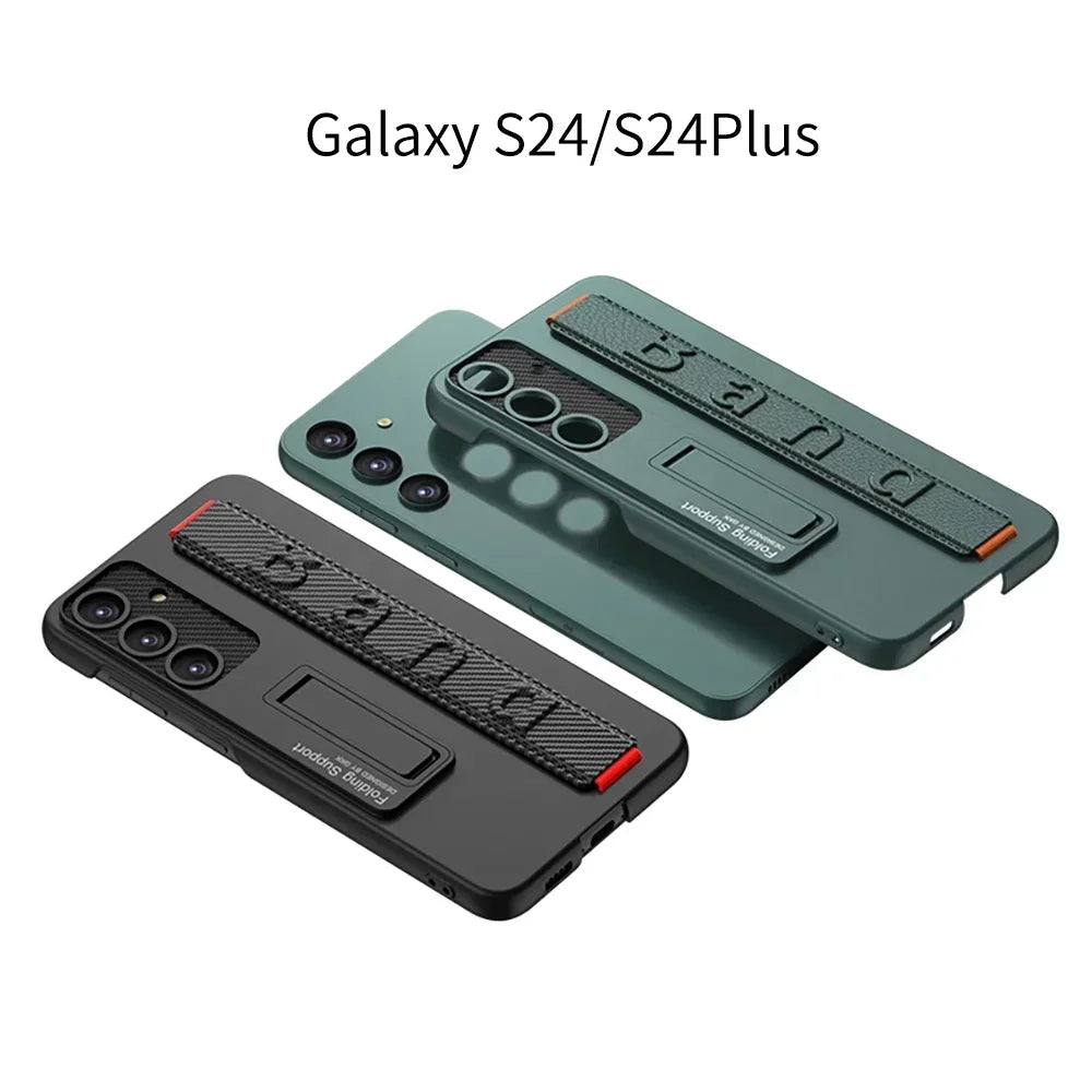 Elastic Wrist Strap Kickstand Case for Samsung Galaxy S25 Plus/Ultra