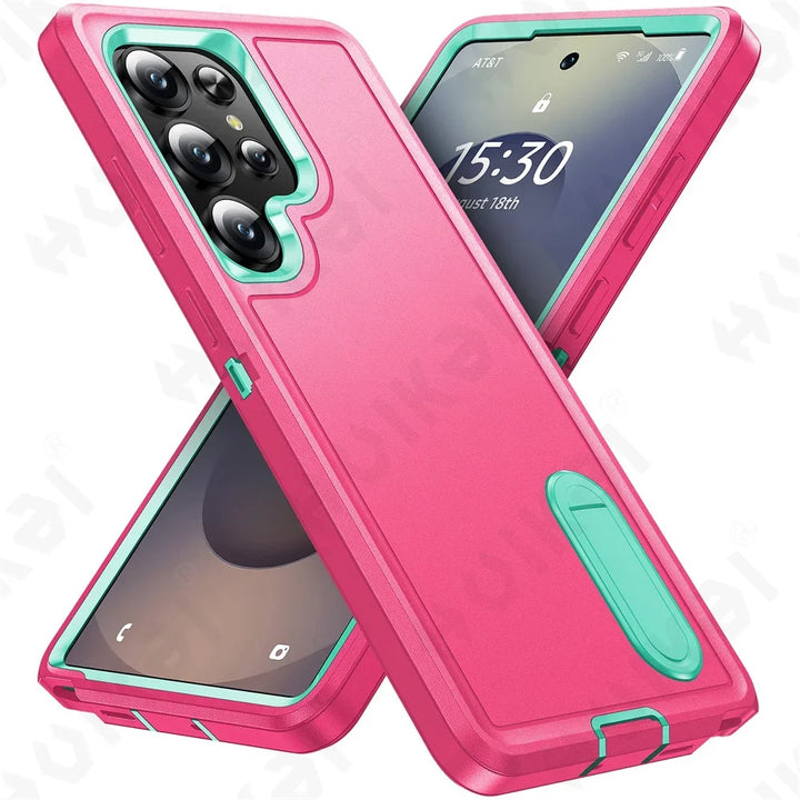 Heavy-Duty Kickstand Case for Samsung Galaxy S25-S22, A16-A14