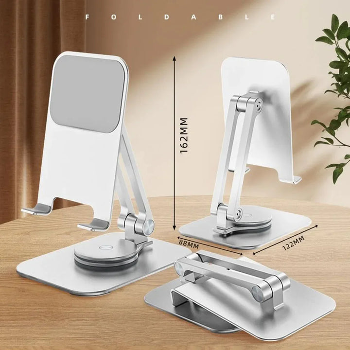 Rotatable Aluminum Alloy Phone Stand for Smartphones & Tablets