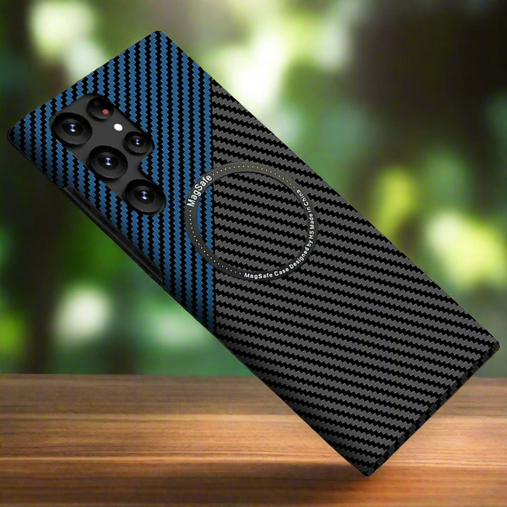 Carbon Fiber Magnetic Slim Case for Galaxy S25 Ultra/S24 Plus