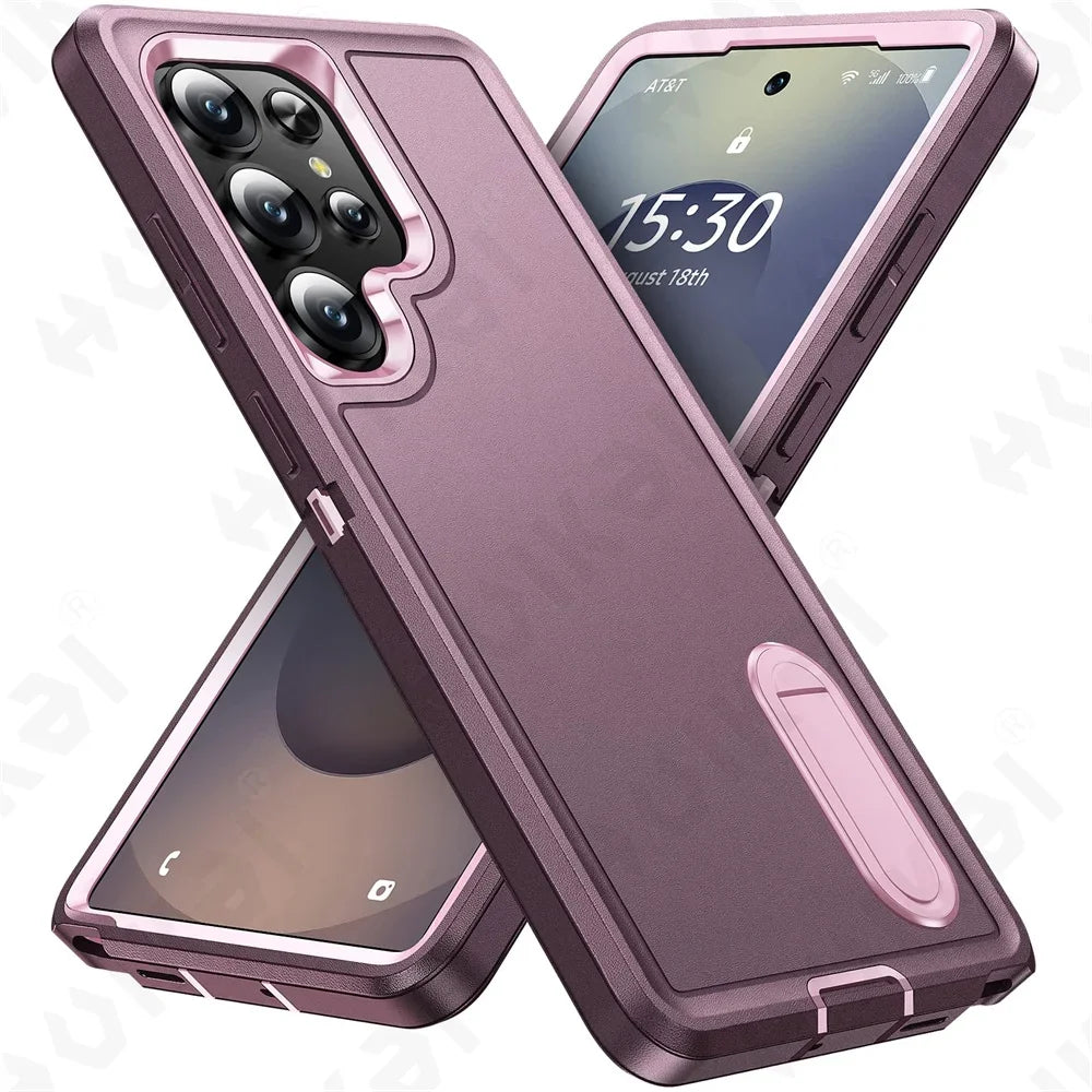 Heavy-Duty Kickstand Case for Samsung Galaxy S25-S22, A16-A14