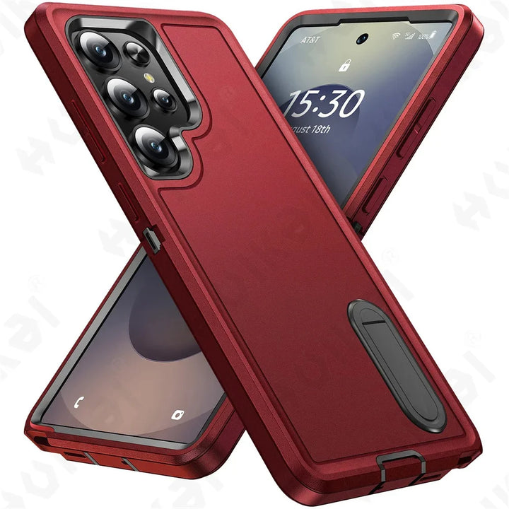 Heavy-Duty Kickstand Case for Samsung Galaxy S25-S22, A16-A14