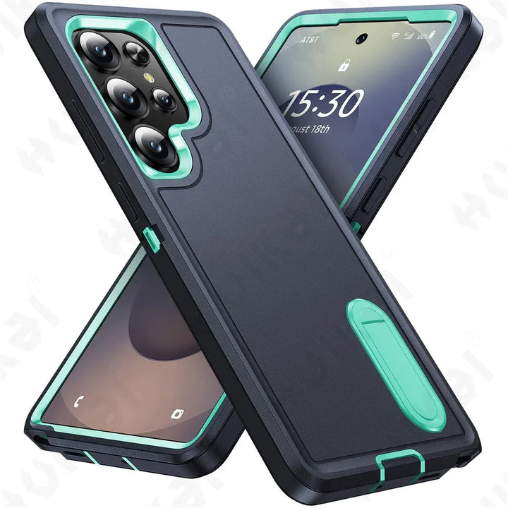 Heavy-Duty Kickstand Case for Samsung Galaxy S25-S22, A16-A14