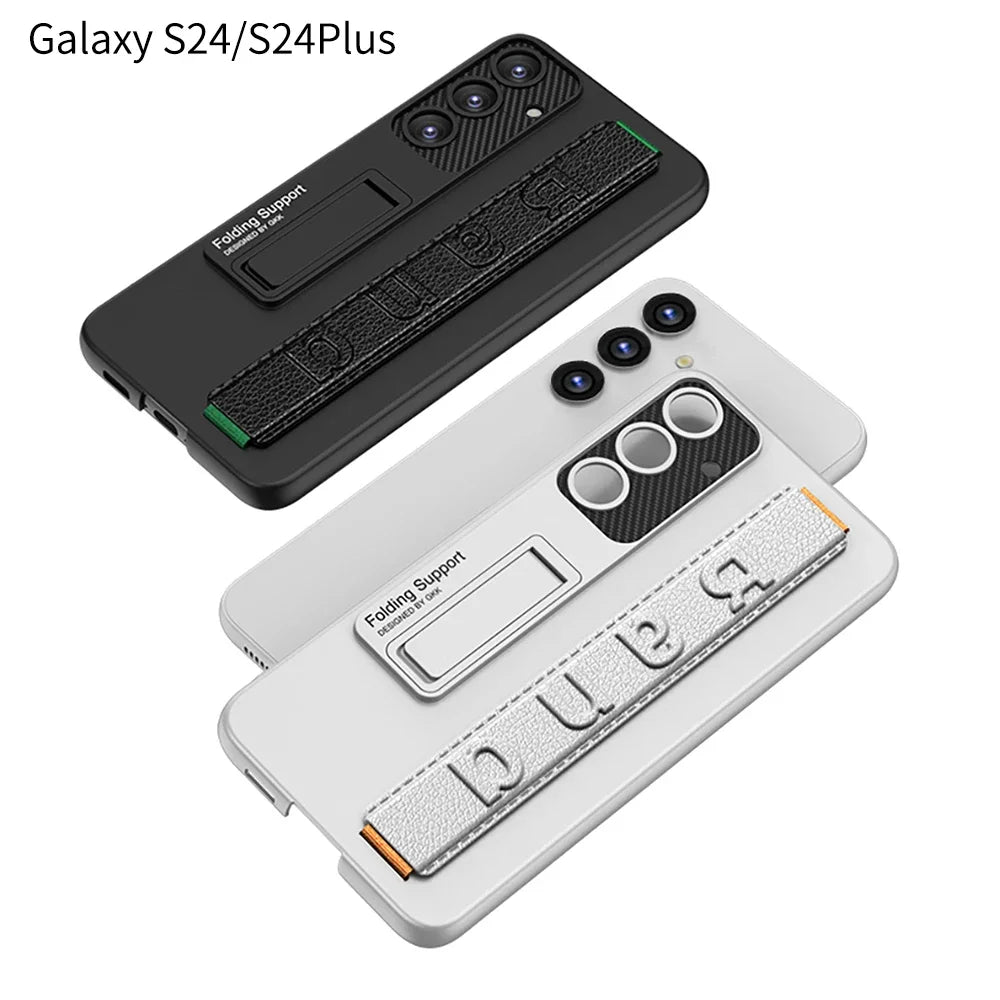 Elastic Wrist Strap Kickstand Case for Samsung Galaxy S25 Plus/Ultra