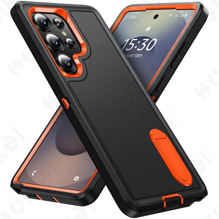 Heavy-Duty Kickstand Case for Samsung Galaxy S25-S22, A16-A14