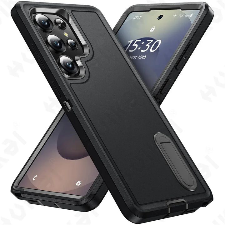 Heavy-Duty Kickstand Case for Samsung Galaxy S25-S22, A16-A14