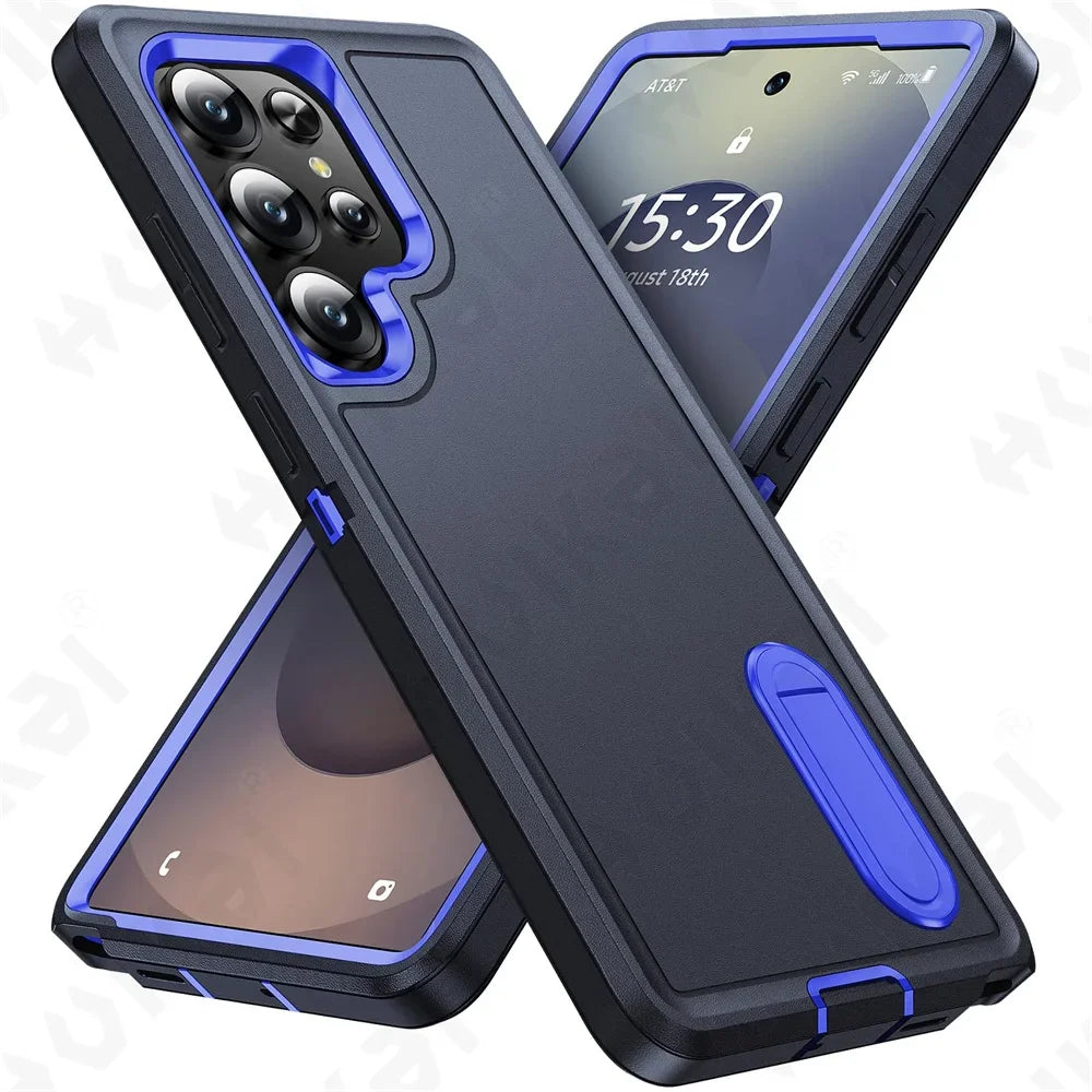 Heavy-Duty Kickstand Case for Samsung Galaxy S25-S22, A16-A14